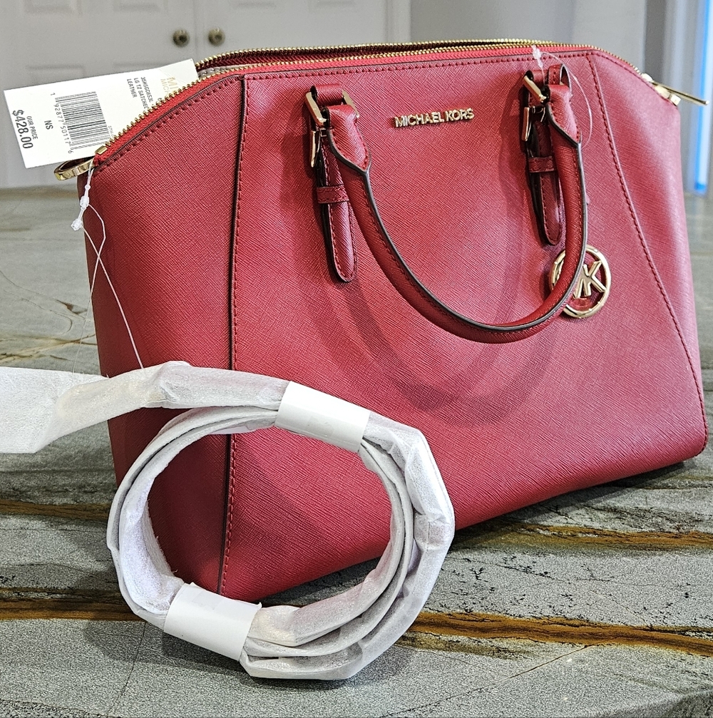 Michael Kors Red Handbag NWT - Picture 15 of 15